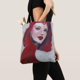 Bolsa Tote Fem Retrato - Vermelho