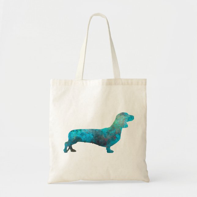 Bolsa Tote Female Dachshund in watercolor (Frente)