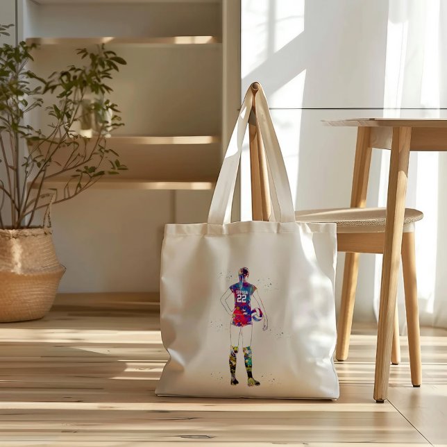 Bolsa Tote Female Volleyball Player (Criador carregado)