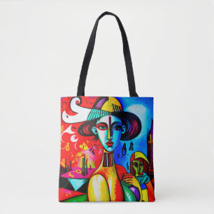 Bolsa Tote Feminina Cubismo Elegante