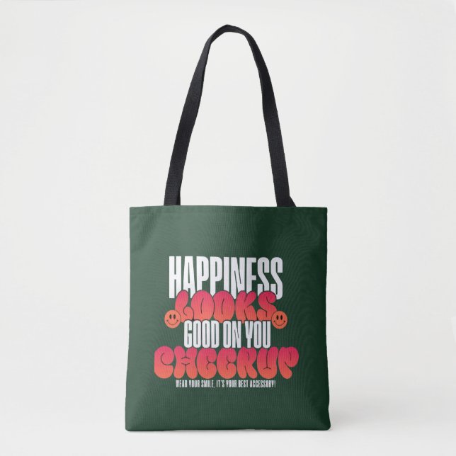 BOLSA TOTE FEMININA FELIZ OLHAR ÂNIMO  (Frente)