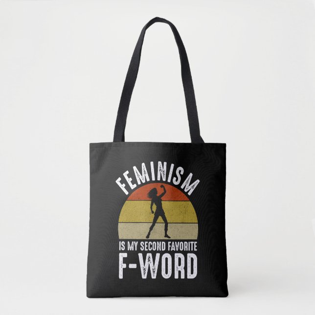 Bolsa Tote Feminismo É Minha Segunda Palavra F Favorita (Frente)