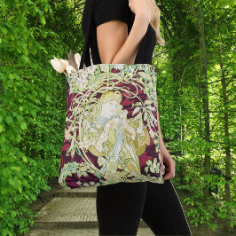 Bolsa Tote Femme à marguerite - Mucha daisy têxtil repro