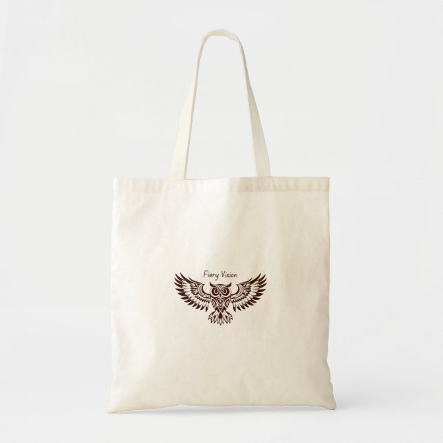 Bolsa Tote Fenix Coruja – Visão Ígnea (Frente)