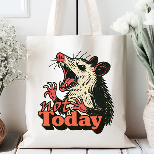 Bolsa Tote Feral Irritado Possum Hoje Não É Tipografia