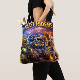 Bolsa Tote Feras montadoras de monstros o trio grupo tiro pr