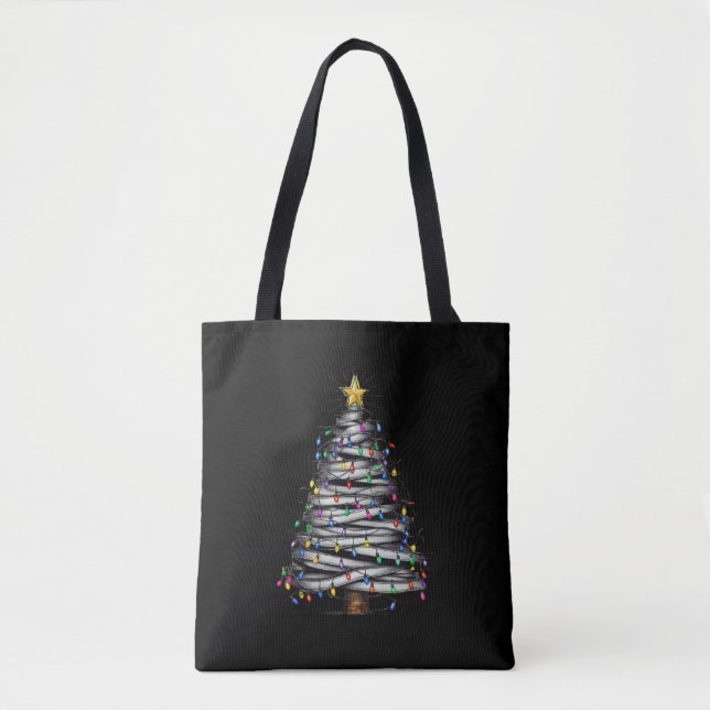 Bolsa Tote Feriado de Árvore de Natal (Frente)