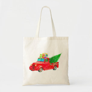 Bolsa Tote Feriado de Carro Retro Natal