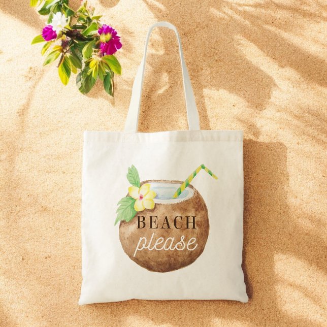 Bolsa Tote Feriado de Férias Tropicais de Viagem Beach (Criador carregado)
