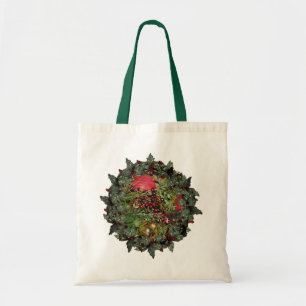 Bolsa Tote Feriado de Natal das Miçangas das Bolas
