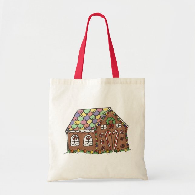 Bolsa Tote Feriado de Natal na Casa de Pão-de-Açúcar Coberto (Frente)