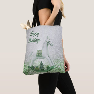 Bolsa Tote Feriado Verde de Cavalo Branco