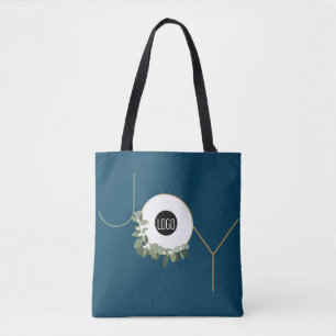 Bolsa Tote Feriados felizes do Logotipo de Joy Business Féria