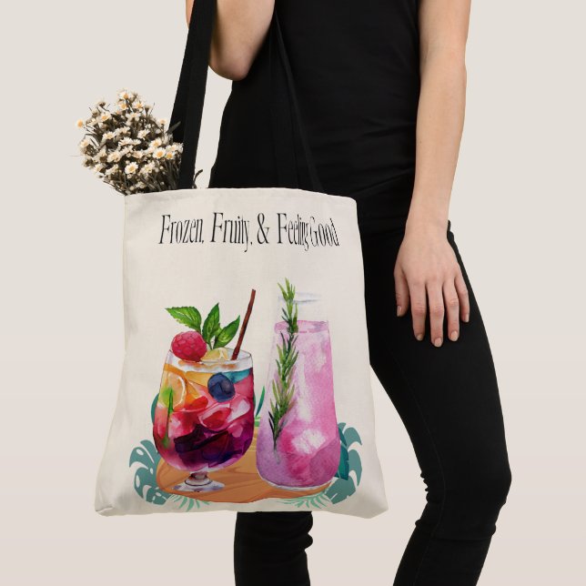 Bolsa Tote férias, bebidas e muito mais (Close Up)