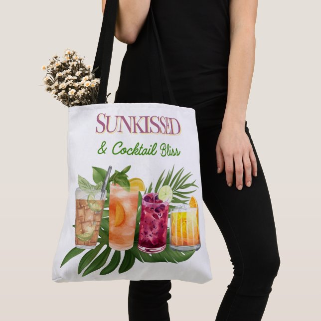 Bolsa Tote férias, bebidas e muito mais (Close Up)