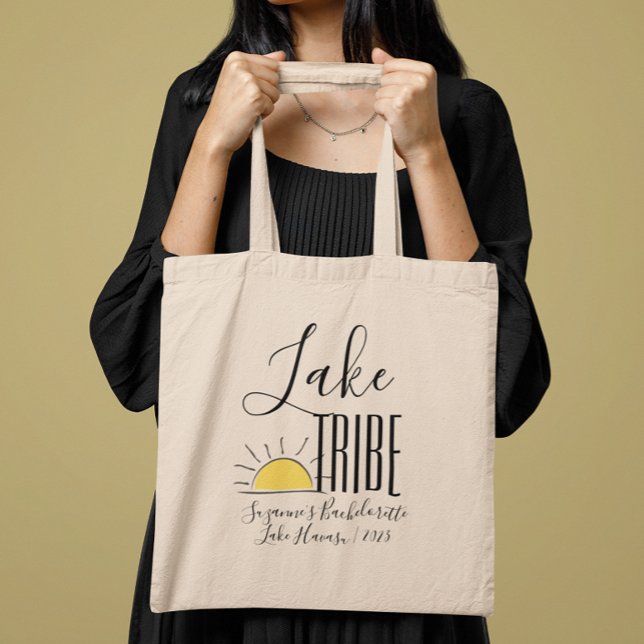 Bolsa Tote Férias da Bachelorette da Menina do Lago Tribe (Criador carregado)
