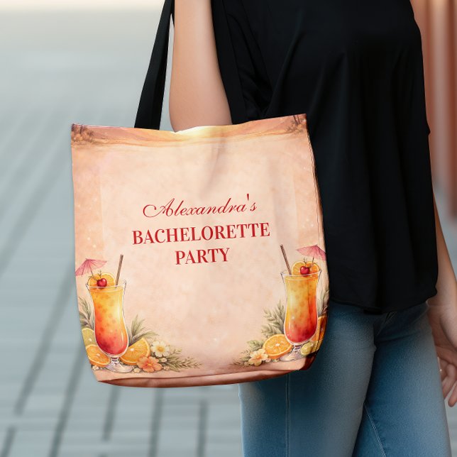 Bolsa Tote Férias de Despedida de Solteira no Estilo Tequila  (Criador carregado)