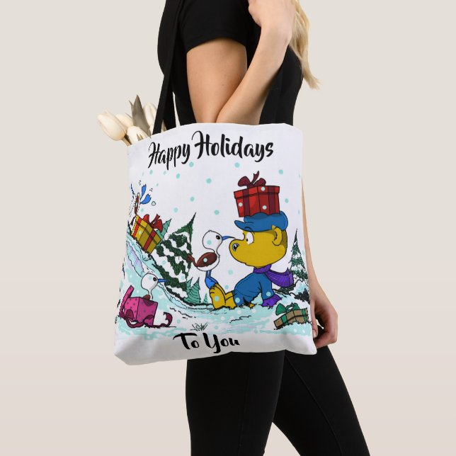 Bolsa Tote Férias de Natal Selvagem (Close Up)