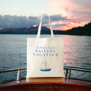Bolsa Tote Férias de Reunião Personalizada de Navegação em ve