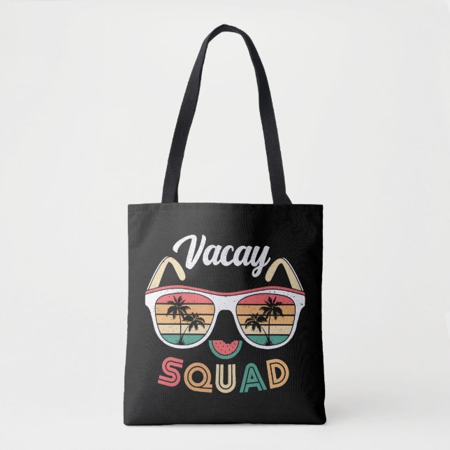 Bolsa Tote Férias de Verão de Praia Funny Squad (Frente)