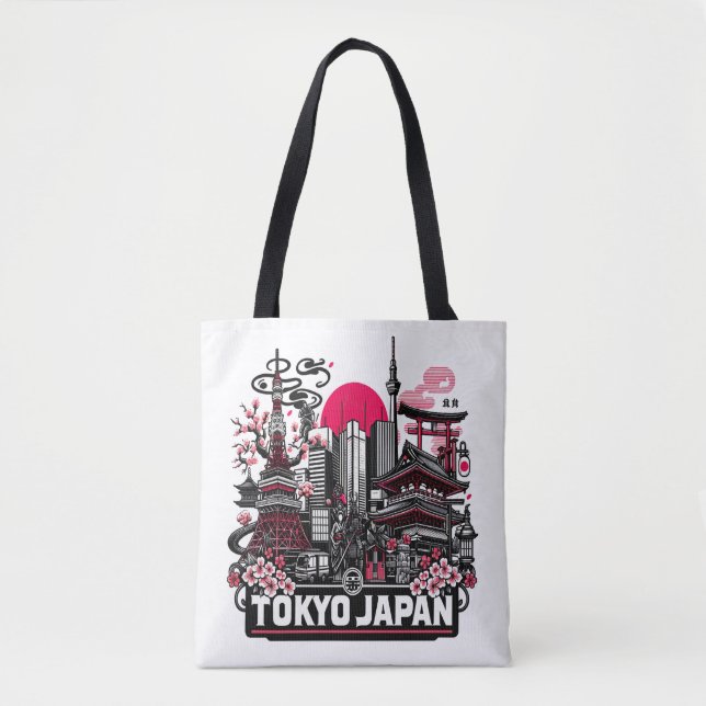 Bolsa Tote Férias do Japão em Tóquio (Frente)