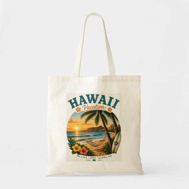 Bolsa Tote Férias no Havaí (Frente)