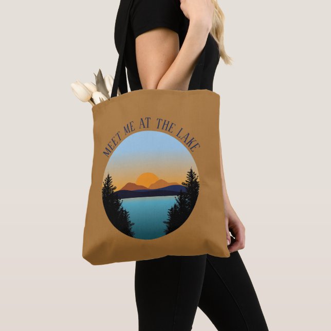 Bolsa Tote Férias no Lago Sunset (Close Up)