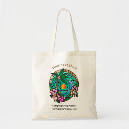 Bolsa Tote Férias no Pôr do Sol Verão Praia Tropical Vidro Ma