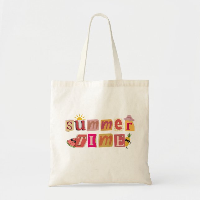 Bolsa Tote Férias Únicas de Verão (Frente)