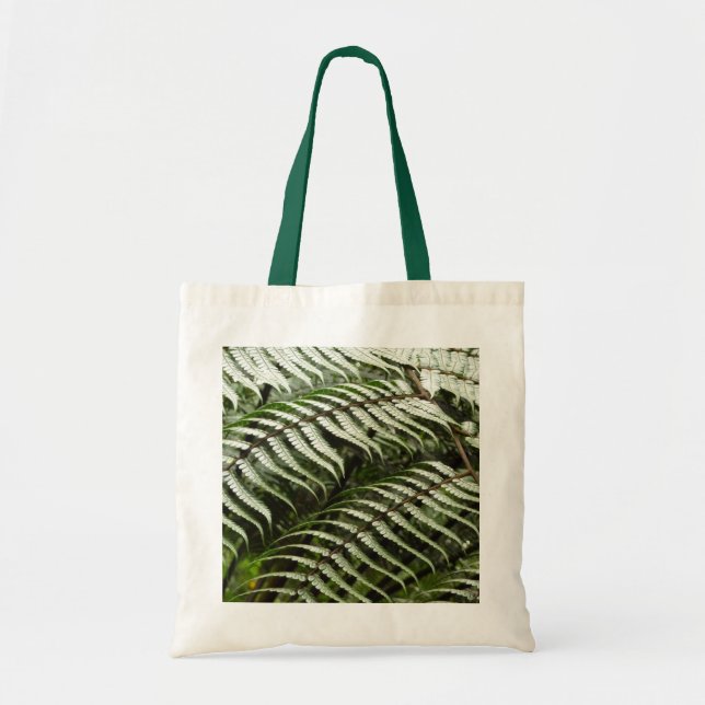 Bolsa Tote Fern Fronds II Dark Green Nature (Frente)