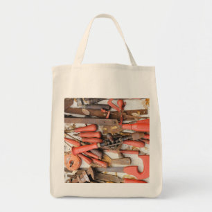 Bolsa Tote Ferramenta Antiguamente Rustic Red Man