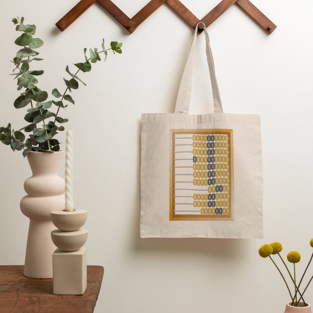 Bolsa Tote Ferramenta de Contagem Clássica Vintage Wooden Aba (Criador carregado)