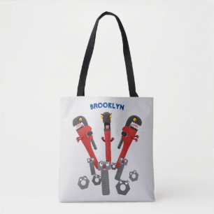 Bolsa Tote Ferramentas engraçadas de monstro de wrench