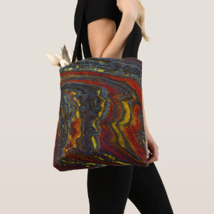 Bolsa Tote Ferro Tigre em Vermelho, Amarelo, Azul