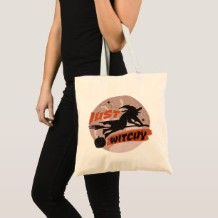 Bolsa Tote Festa à Fantasia de Bruxa Retro de Halloween