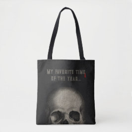 Bolsa Tote Festa Adulta do Halloween Negro