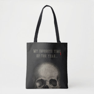 Bolsa Tote Festa Adulta do Halloween Negro