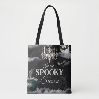 Bolsa Tote Festa Anual de Halloween Dark Vintage Gothic Skull