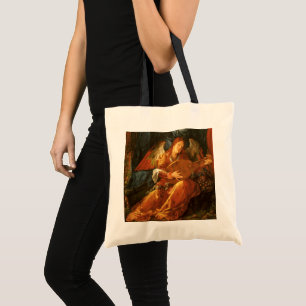 Bolsa Tote Festa das Grinaldas de Rosas Anjo por Albrecht Dur