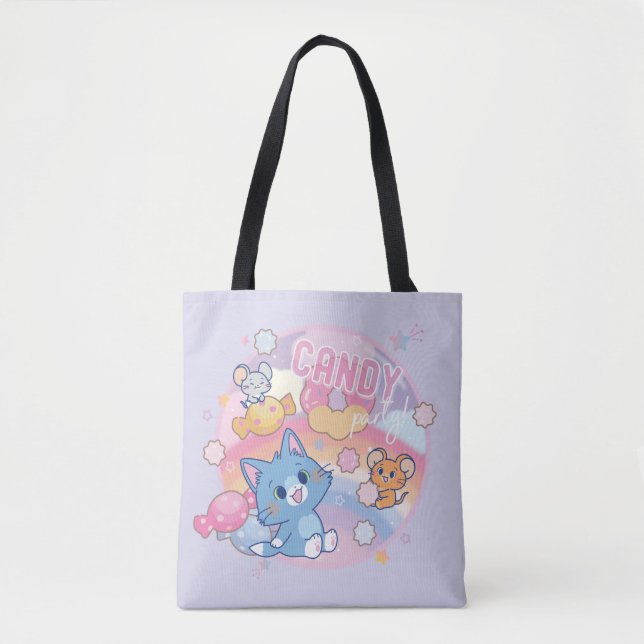 Bolsa Tote Festa de Anime Tom e Jerry Candy (Frente)