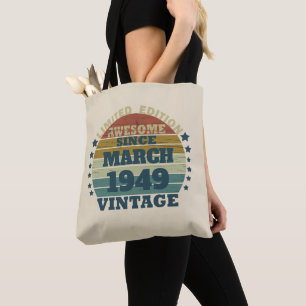 Bolsa Tote Festa de aniversário 75ª safra personalizada