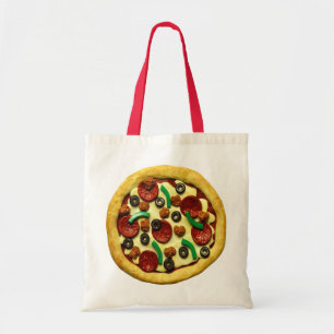 Bolsa Tote Festa de aniversário da pizza