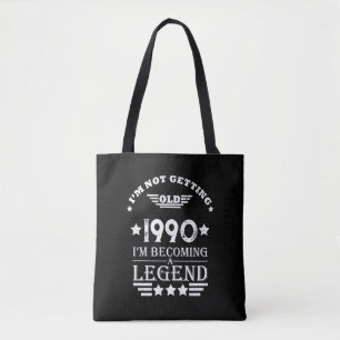 Bolsa Tote Festa de aniversário de 35ª safra personalizada