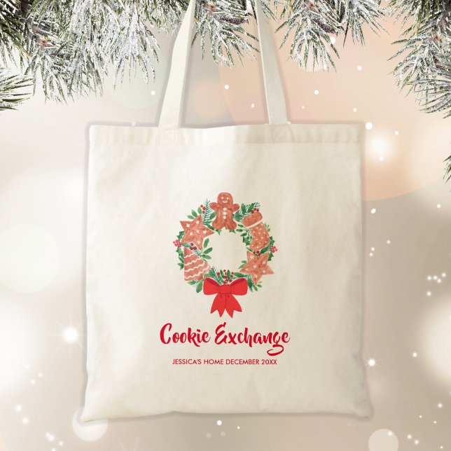 Bolsa Tote Festa de Bolachas de Natal Férias (Criador carregado)