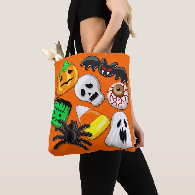 Bolsa Tote Festa de Candies do Halloween Spooky (Close Up)