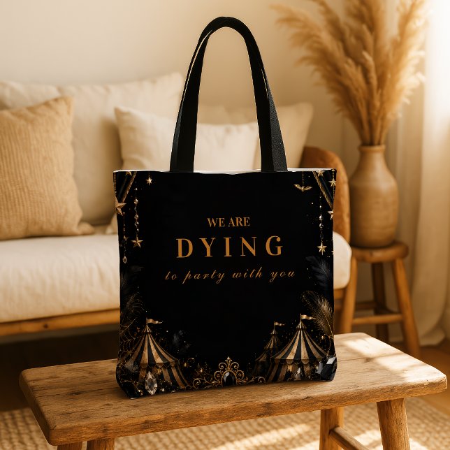 Bolsa Tote Festa de Carnaval de Halloween Elegante (Criador carregado)