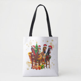 Bolsa Tote Festa de Cavalo de Natal