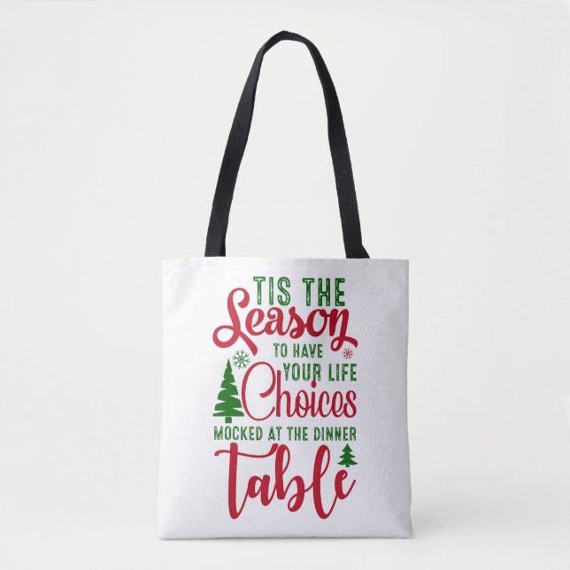 Bolsa Tote Festa de design de Natal (Frente)