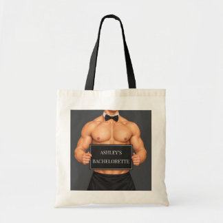 Bolsa Tote Festa de Despedida com Mordomo Musculoso Divertido