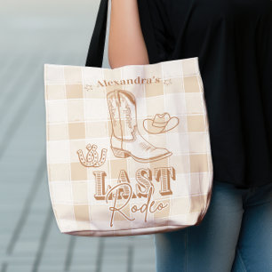 Bolsa Tote Festa de Despedida de Solteira do Western Last Rod